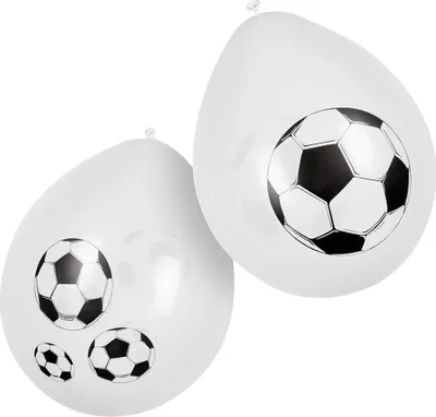 Obrázok produktu pre balóny futbal 6 kusov čierna/biela