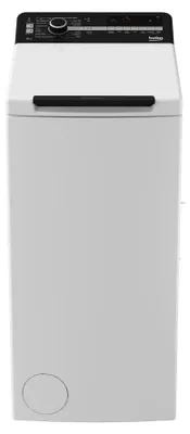 Produktbild von Beko BTL1WFP10622DE Waschmaschine 6kg Weiß Toplader Restzeitanzeige