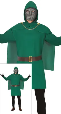 Produktbild von Superheld Abenteuerfigur Mit Kapuze Und Gürtel Comic Inspirierter Look Für Fasching Und Karneval, Größe: 52 - 54 (L) Farbe: GrÜn