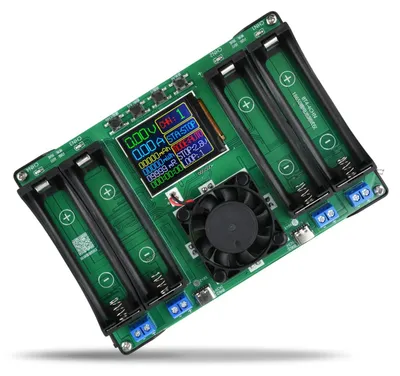 Productafbeelding van Batterijcapaciteitstester Digitale Weerstandstester - Batterijtester - Lithiumbatterijtester - 4 Kanalen - LCD-Display - Capaciteit en Spanning - Batterijtester