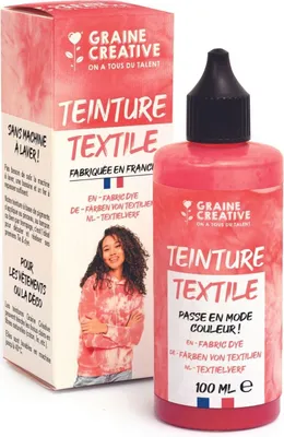 Produktbild von Textilfarbe 100 ml Tie and die-Effekt - Koralle
