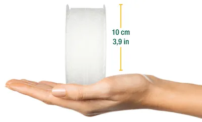 Imagen del producto de Cinta decorativa de 15 metros, marca Halbach, ideal para lazos, bodas, decoración, costura y proyectos de manualidades
