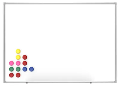 Immagine prodotto di Lavagna magnetica bianca, dimensioni 70x50 cm, con 12 magneti inclusi – ideale per presentazioni