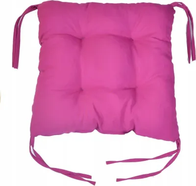 Produktbild von Stuhlkissen, Sitzkissen 40x40 cm mit Bändern Sitzpolster mit Schleifenband, Sitzauflage Auflage, Stuhlauflage, Bequeme, Weichem, für Esszimmer, Küche