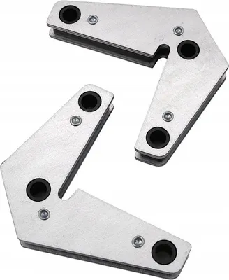 Produktbild von Kippwinkel-Magnethalterungsschweiß- und Montagewinkel 2 Stk. 95 x 83 x 16 mm 15°-240°