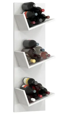 Immagine prodotto di Mensola appesa in legno | Scaffale salvaspazio | Dimensioni: 106 x W. 33 x D. 26 cm | Elegante mensola appesa | Scaffale portaoggetti | Libreria | Tavola da parete vino - Vinosi