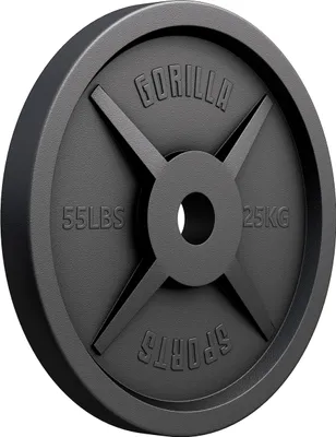 Produktbild von GORILLA SPORTS® Olympia Hantelscheiben - 25kg Gewichte, 50mm Bohrung, Gusseisen - Gewichtsscheiben, Hantelscheiben-Set, Hanteln