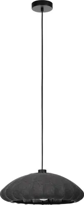 Produktbild von BARLASTON Hängeleuchte Hängelampe Pendellampe Pendelleuchte - H110 x Ø45 cm - schwarz - 1X40W exkl. - IP20