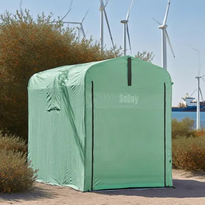 Produktbild von Fahrradabstellanlage – Fahrradhaus – Fahrradunterstand – Fahrradlager – Gartenhaus – Wetterbeständiger Aluminiumrahmen