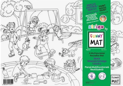 Image de Strigo PILOT SFU1355 - Tapis de dessin coloré et effaçable pour les petits artistes