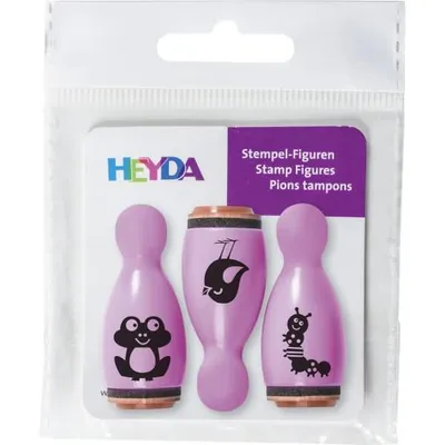 Obrázek produktu pro HEYDA 20-48 886 59, Sada razítek pro děti, Černá, Růžová