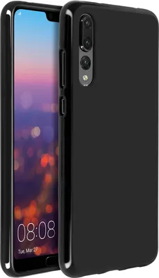 Produktbild von Unverbrüchliche schwarze Schutzhülle aus Silikon für Huawei P20 Pro