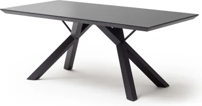 Produktbild von EVERETT Esstisch Vierfußtisch Gestell schwarz Sicherheitsglas