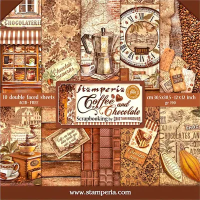 Produktbild von Scrapbook-Block "Coffee and Chocolate"