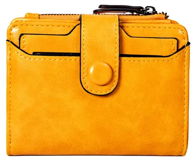Produktbild von Mit Kartenfach – für kleine Karten mit mehreren PolyurethanSteckplätzen von 12 x 9,5 x 2 cm, tragbare Tasche mit Reißverschluss, multifunktionale Geldbörse mit Taschen für Frauen