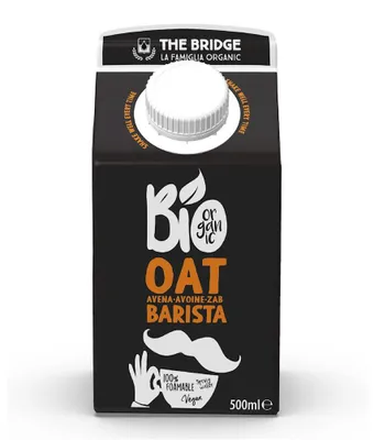 NAPÓJ OWSIANY BARISTA BEZ DODATKU CUKRÓW BIO 500 ml - THE BRIDGE