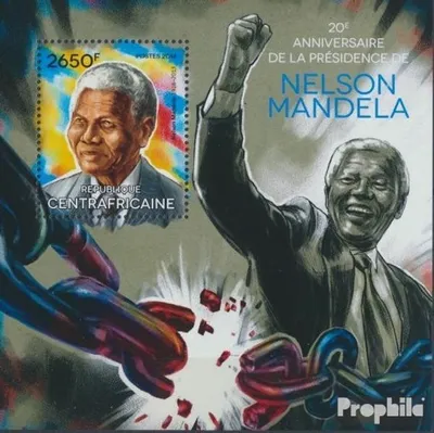 Produktbild von Briefmarken Zentralafrikanische Republik 2014 Mi Block 1169 (kompl. Ausgabe) postfrisch Nelson Mandela