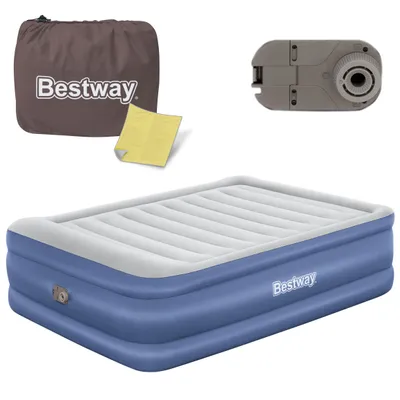 Image de Matelas gonflable pour deux personnes avec pompe électrique 203 x 152 x 61 cm Bestway 67690