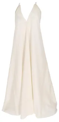 Produktbild von Luftiges Maxikleid, Boho Sommerkleid, Natürliches Baumwollkleid - Naturweiß, Damen, Baumwolle, Kleider