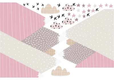 Image de Autocollants muraux scandinaves pour enfants de Jenika, 70 x 105 cm