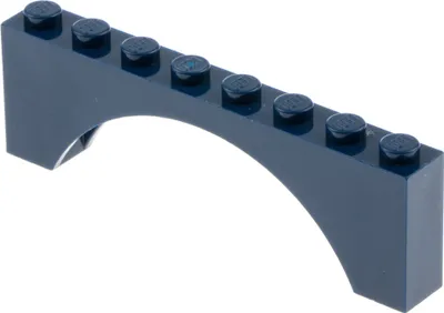 Produktbild von 1x Lego Bogenstein 1x8x2 dunkel blau Bögen rund Bogen Brücke Set 10235 3308