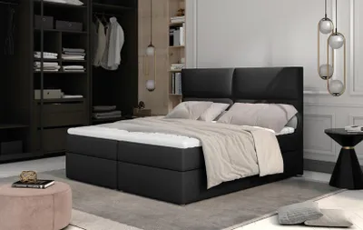 Produktbild von Designer Bett Chesterfield Textil Hotel Betten Doppel Schlafzimmer Luxus 180x200