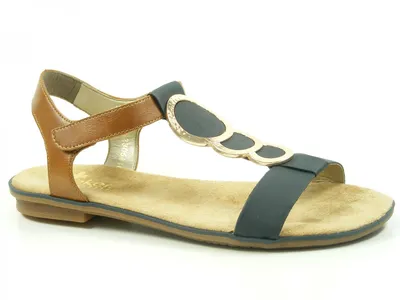 Produktbild von Rieker 64278-16 Schuhe Damen Sandalen , Größe:42 EU, Farbe:Blau
