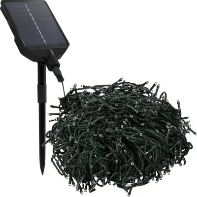 Obrázok produktu pre ECD Nemecko Solárne rozprávkové svetlá vonkajšie 16 m 800 LED teplá biela, vianočné osvetlenie vonkajšie, IP44 odolné voči poveternostným vplyvom 13 režimov a časovač Vianočná dekorácia Vianoce