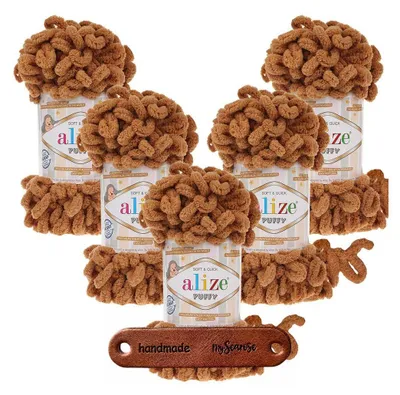 Produktbild von 5 x ALIZE Puffy 179 Camel mit Label