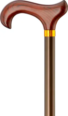 Produktbild von Gastrock Verstellbarer Gehstock – Bronze – Verstellbar – Länge 75 bis 100 cm – Aluminium – Derby-Griff – 345 Gramm – Leichtgewicht – Herren und Damen