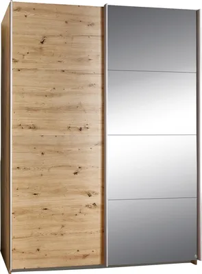Produktbild von Schwebetürenschrank - Artisan Eiche Nachbildung - 136 x 197 cm - mit Spiegel