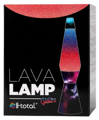 Obrázek produktu pro Lavalamp starry sky glitter purple 40cm dekorativní noční lampička