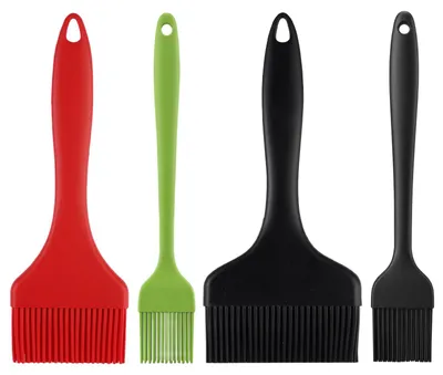 Imagen del producto de Juego de pinceles de silicona, 4 unidades, resistentes al calor, para la cocina