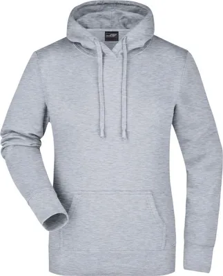 Produktbild von Ladies' Hooded Sweat Klassisches Kapuzensweat grey-heather, Gr. L