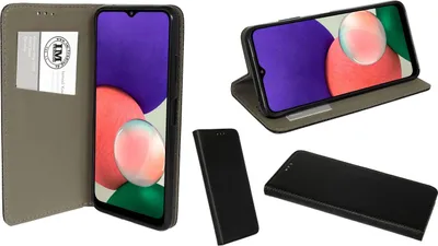 Produktbild von Buch Tasche "Smart" kompatibel mit SAMSUNG GALAXY A23 Handy Hülle Etui Brieftasche Schutzhülle mit Standfunktion, Kartenfach Schwarz