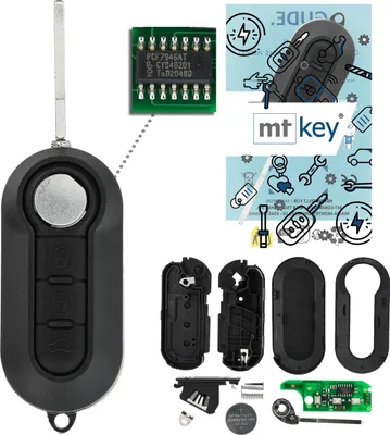 Produktbild von MT-KEY Funk Schlüssel 434MHZ kompatibel mit IVECO Daily V VI Citroen Jumper II Peugeot Boxer II Fiat Ducato III 500L Bravo Lancia Delta Ypsilon Musa