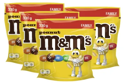 Produktbild von M&M'S Peanut 4x 330g (1320g)