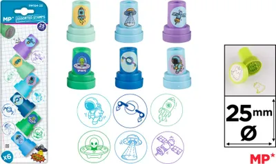 Obrázok produktu pre Stempelki MP Kosmos dla dzieci 6 sztuk