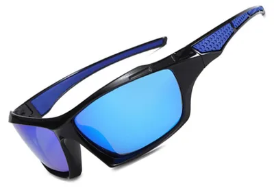 Produktbild von INF P58 Polarisierte Sport-Sonnenbrille mit Tragetasche — PC+TAC Polarisierte TAC-Gläser für Radfahren, Fahren und Outdoor-Sport Blau