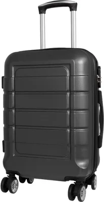Produktbild von ABS Hartschale Reise Koffer Trolley aufrecht rolllbar Weekender Itzum Anthrazit Gr. M