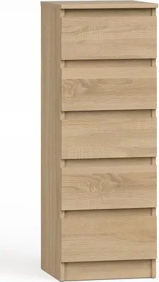 Produktbild von Kommode mit 5 Schubladen Sideboard 121x40 Wohnzimmer highboard sonoma