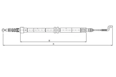 Produktbild von TEXTAR Handbremsseil Seilzug Feststellbremse für VW Transporter IV Bus (70B, 70C, 7DB, 7DK, 70J, 70K, 7DC, 7DJ) 44004400