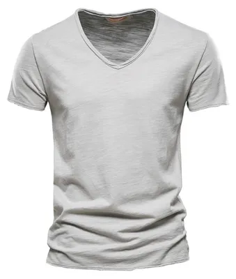 Productafbeelding van Heren T-shirt met V-hals van Zacht Katoen
