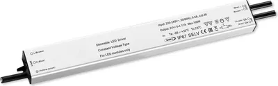 Produktbild von ISOLED LED PWM-Trafo 24V/DC, 0-60W, slim, Push/Dali-2 dimmbar, IP67, SELV