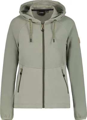 Produktbild von Icepeak Magdala Midlayer für Damen mit Kapuze, Farbe:Antikgrün, Größe:XL