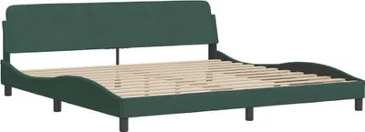 Obrázek produktu pro Rám postele Dover tmavě zelená 200 x 200 cm samet