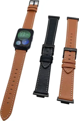Produktbild von Strap-it Huawei Watch Fit 2 Lederarmband (Braun)