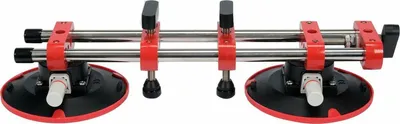 Produktbild von Doppel Saugnapfhalter 150mm Handpumpe Gummisauger Vakuum-Saugnapfheber Keramikfliesenheber