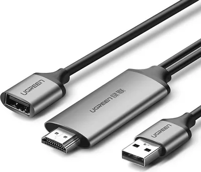 Produktbild von Ugreen USB OTG MHL Videokabel USB auf HDMI Adapter 1,5m TV Kabel Handy Tablet Grau