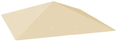 Image de Toit d'abri de jardin en PVC 3 x 3 m, beige, hydrofuge, UPF 30+